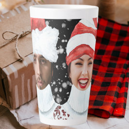 Taza De Café Latte Fotos divertidas Navidades personalizados