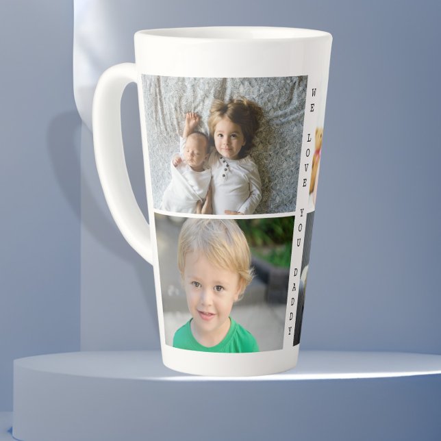 Taza De Café Latte Fotos personalizadas y mensajes de texto que te qu (Subido por el creador)