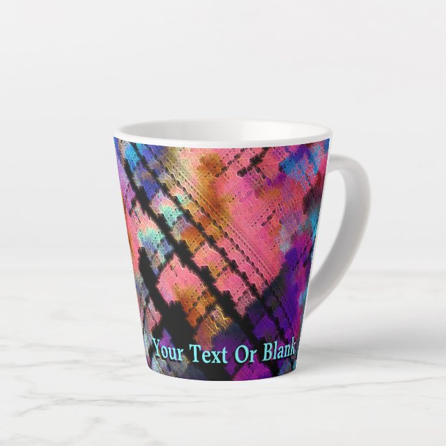 Taza De Café Latte Fractal Brainstorm (Ángulo derecho)