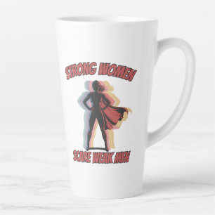 Taza De Café Latte Frágiles masculaciones mujeres fuertes asustan a h