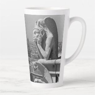 Taza De Café Latte Francia Vintage París Catedral de Notre Dame pensa