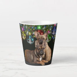 Taza De Café Latte französische Bulldogge Weihnachten Tasse Late 