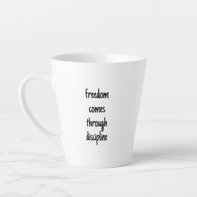 Taza De Café Latte Freedom Latte Mug (Izquierda)