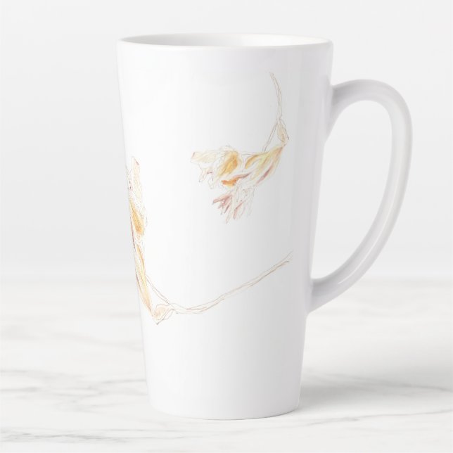 Taza De Café Latte Freesia seca Nº 3 (Derecha)