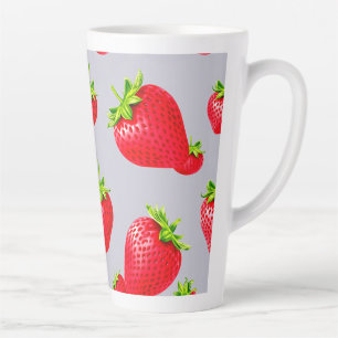 Taza De Café Latte fresa