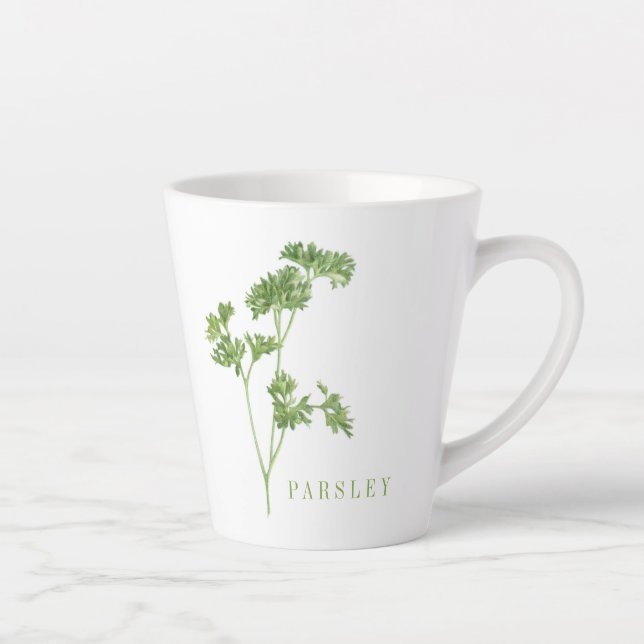 Taza De Café Latte FRESH PARSLEY Latte Mug (Derecha)