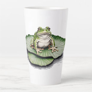 Taza De Café Latte Frog Latte Coffee Mug