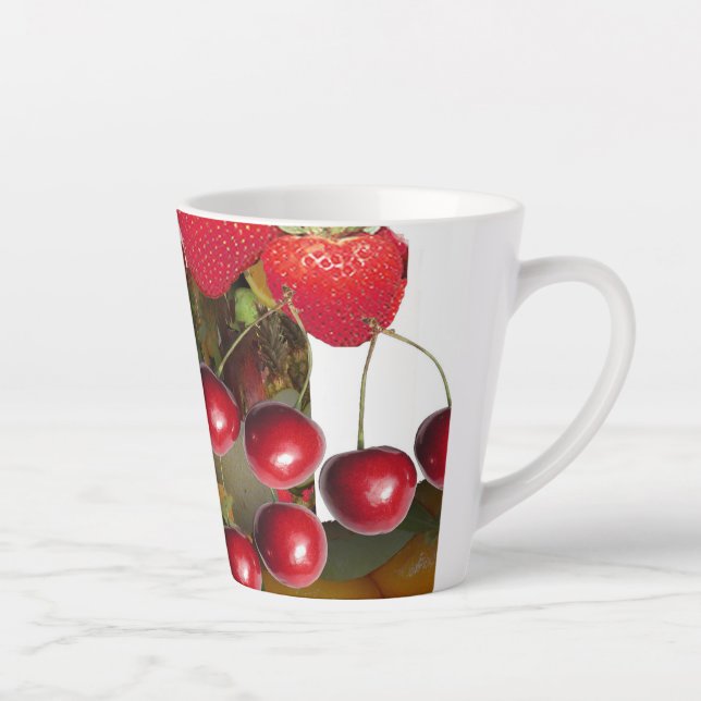 Taza De Café Latte Frutas (Derecha)