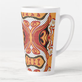 Taza De Café Latte Fuego