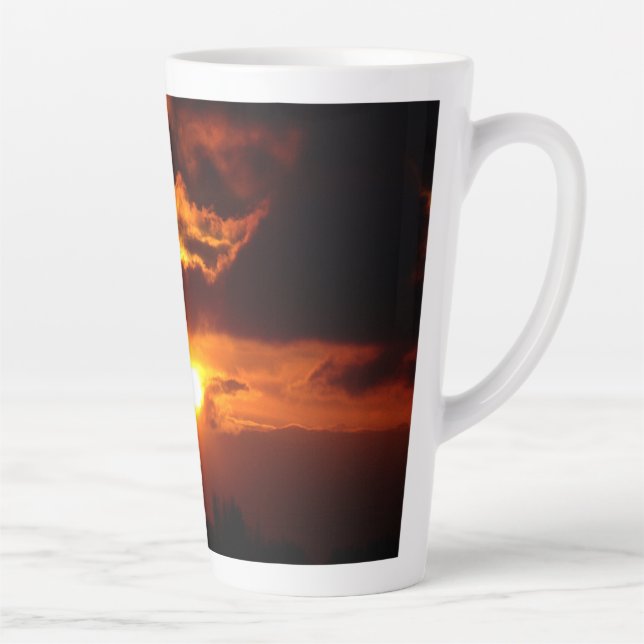 Taza De Café Latte Fuego en el cielo (Derecha)