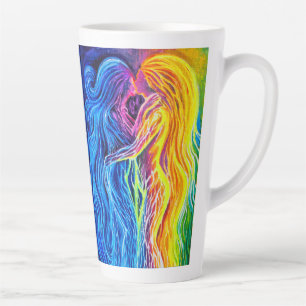 Taza De Café Latte Fuego y agua