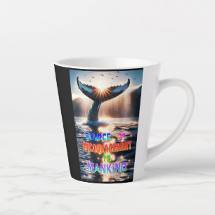 Taza De Café Latte Fuente De Aliento Para La Humanidad