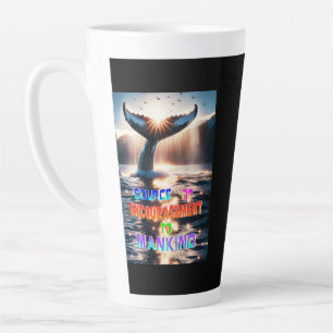 Taza De Café Latte Fuente De Aliento Para La Humanidad