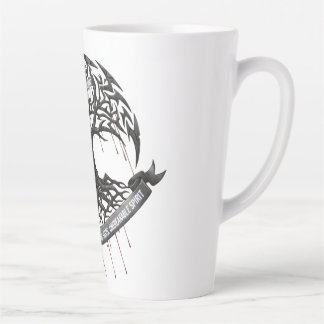 Taza De Café Latte Fuerza a Través del Dolor – Bebida de Cita Motivac