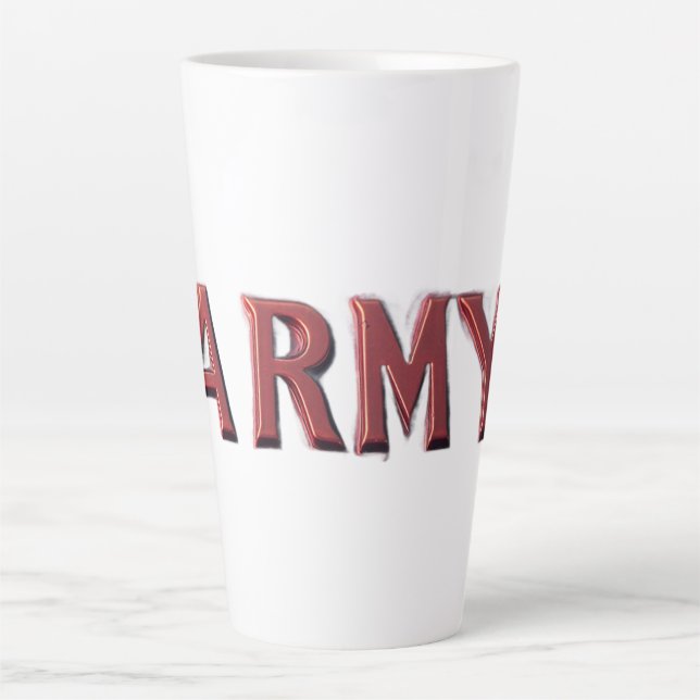 Taza De Café Latte Fuerza de Élite de Primera Línea (Anverso)