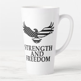 Taza De Café Latte Fuerza y libertad
