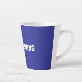Taza De Café Latte Fun Blue Sarcastic Teacher 