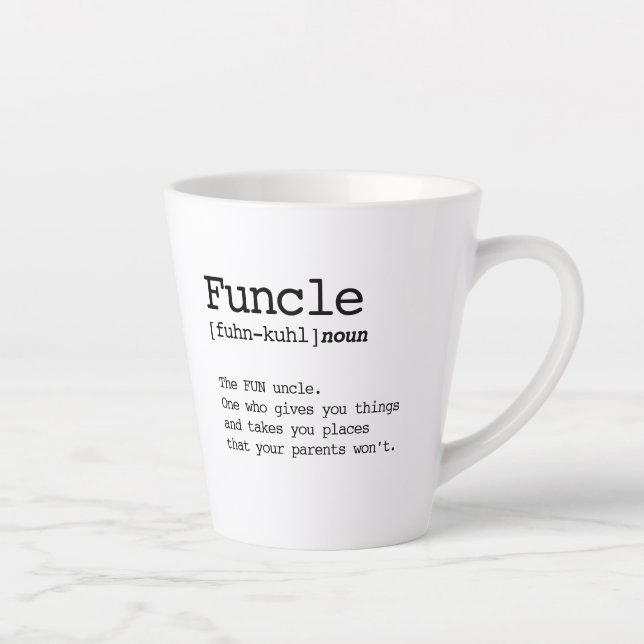 Taza De Café Latte "Funcle" (Derecha)