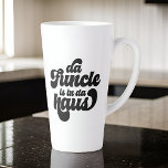 Taza De Café Latte Funcle Funny Simple Vintage Retro<br><div class="desc">Este diseño simple y vintage está compuesto por una tipografía de escritura lúdica juguetona.</div>