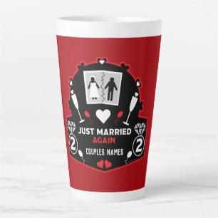 Taza De Café Latte Funny acaba de casarse otra vez