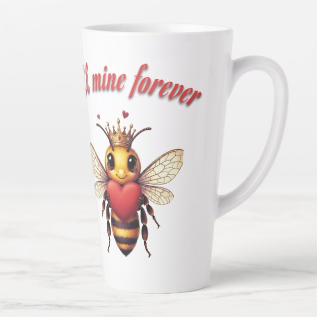 Taza De Café Latte Funny Bee Pun Valentine  (Derecha)
