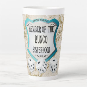 Taza De Café Latte Funny Bunco Player Friend