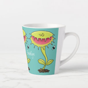 Taza De Café Latte Funny carnívoro Venus trampa de mosca personalizad