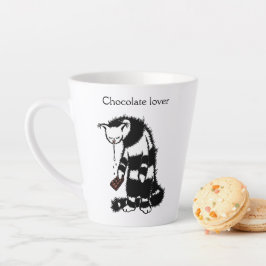 Taza De Café Latte Funny Cat Chocolate Lover