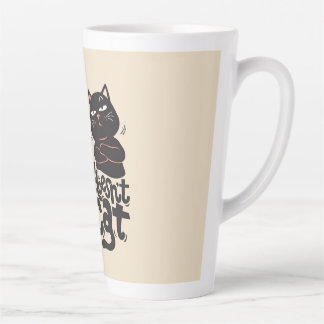 Taza De Café Latte Funny Cat Lover Quote Design