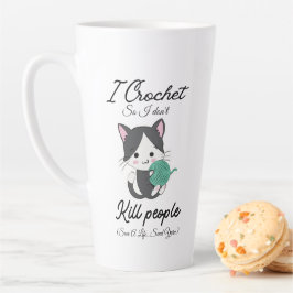 Taza De Café Latte Funny Crochet Quote Yarn Lover Design