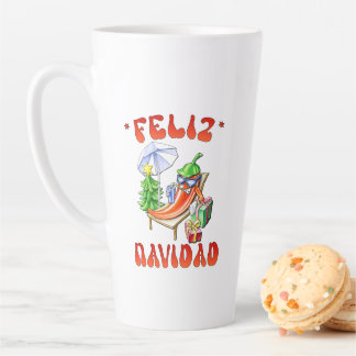 Taza De Café Latte Funny Feliz Navidad Navidad Chili