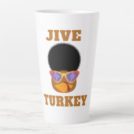 Taza De Café Latte Funny Jive Turkey Latte Mug