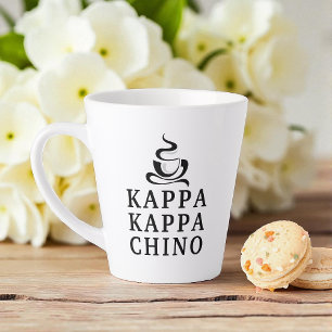 Taza De Café Latte Funny Kappa Kappa Chino Campus Lifestyle