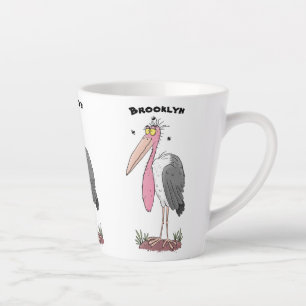 Taza De Café Latte Funny marabou stork personalizado