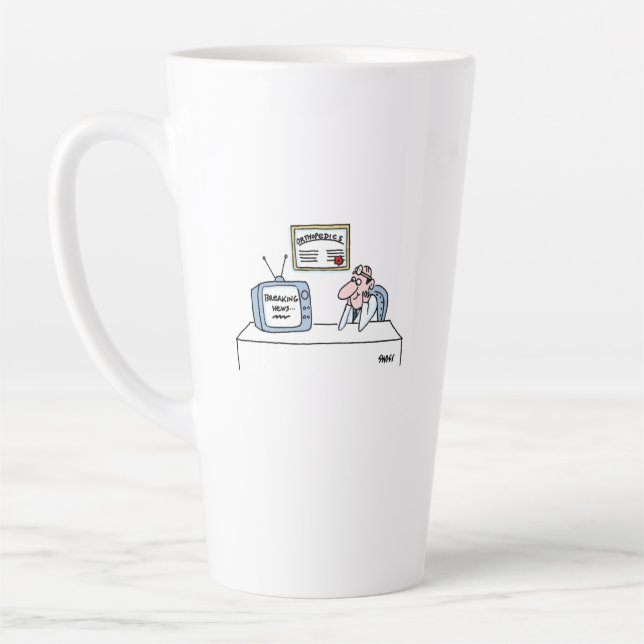 Taza De Café Latte Funny Personalizado de noticias ortopedista para o (Izquierda)