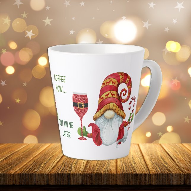 Taza De Café Latte Funny Santa Fiesta Gnome (Subido por el creador)