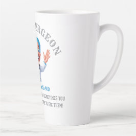 Taza De Café Latte Funny Surgeon Cartoon Gift for Doctors & Nurses