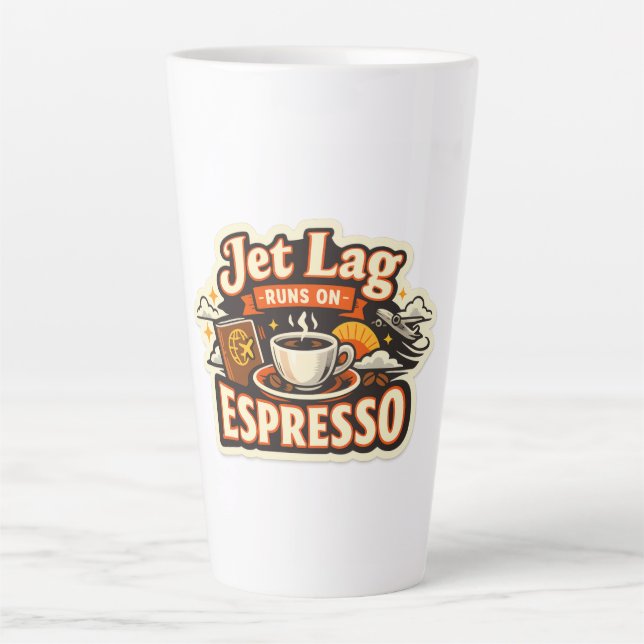Taza De Café Latte  Funny Travel Coffee Lover Hat (Anverso)