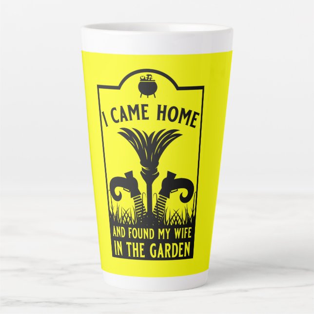 Taza De Café Latte Funny Witch Wife (Anverso)