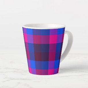 Taza De Café Latte Fusión de mosaico de neón