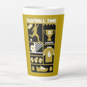 Taza De Café Latte Fútbol británico