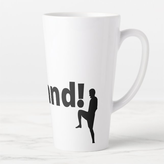 Taza De Café Latte Fútbol en Inglaterra (Derecha)