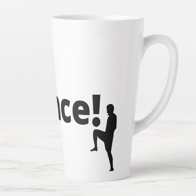 Taza De Café Latte Fútbol francés (Derecha)