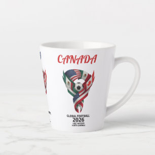 Taza De Café Latte Fútbol Global Norteamérica 2026