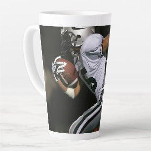 Taza De Café Latte Fútbol personalizado Foto Deportes