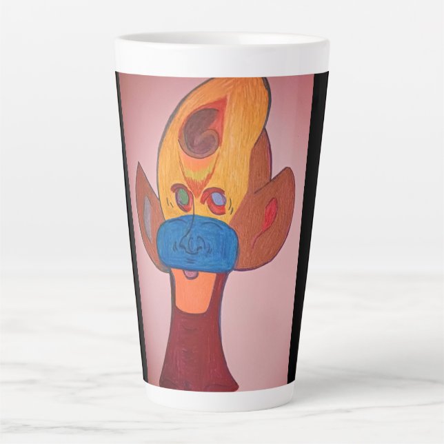 Taza De Café Latte Futuristic Animal Art  (Anverso)