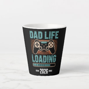 Taza De Café Latte Futuro Padre Vida de Papá Cargando 2026