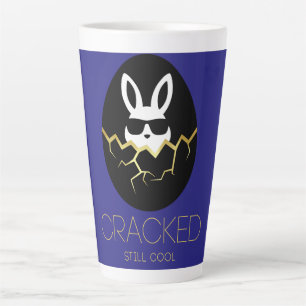 Taza De Café Latte Gafas de sol de conejo genial cita divertida de co