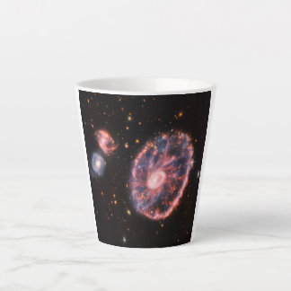 Taza De Café Latte Galaxia de volantes, telescopio espacial James Web