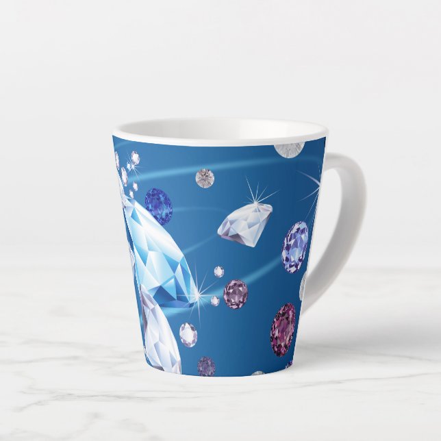 Taza De Café Latte Galaxia Diamond 12 (Ángulo derecho)
